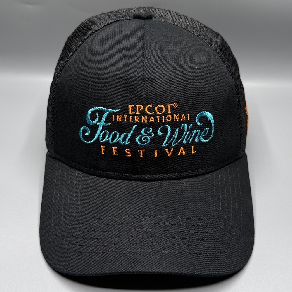 Disney Hat Cap Epcot International Food Wine Festival Cast Member Mesh Trucker